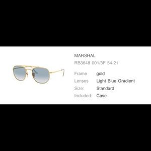 Ray Ban Marshal Light Blue Gradiant